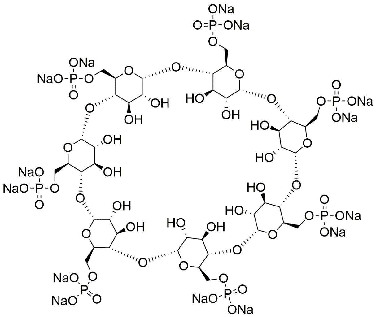 Sel de sodium du phosphate de b-cyclodextrine