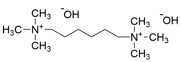 Solución de hidróxido de hexametonio, ~0,1 M en H2O