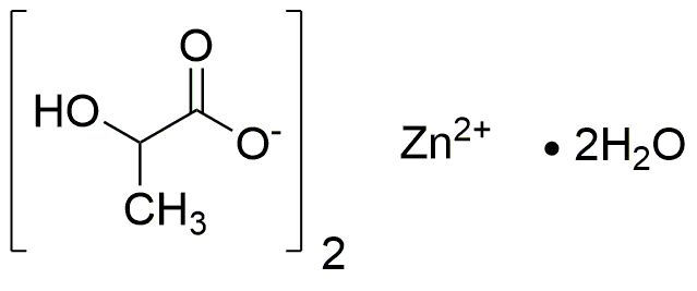 Lactato de zinc dihidrato purificado, ultrapuro, en polvo, bajo contenido de metales pesados ​​(As: &lt;= 1 ppm, Cd: &lt;= 0,5 ppm, Pb: &lt;= 1 ppm y Hg: &lt;= 0,1 ppm)