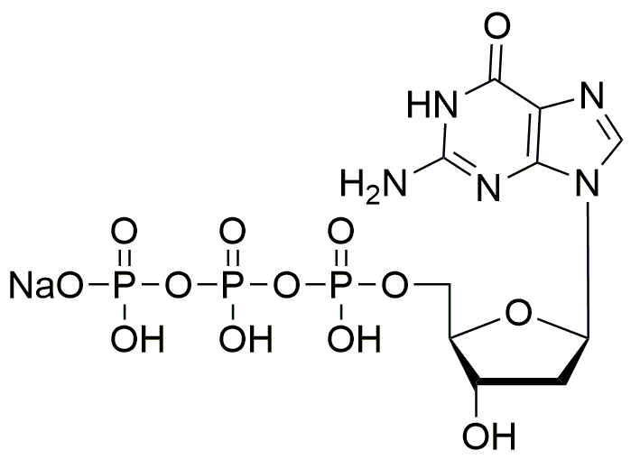 Solución de sal sódica de 2'-desoxiguanosina-5'-trifosfato, 100 mM, pH 7