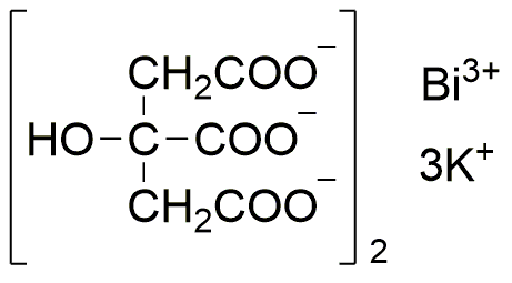 Bismuth tripotassium dicitrate