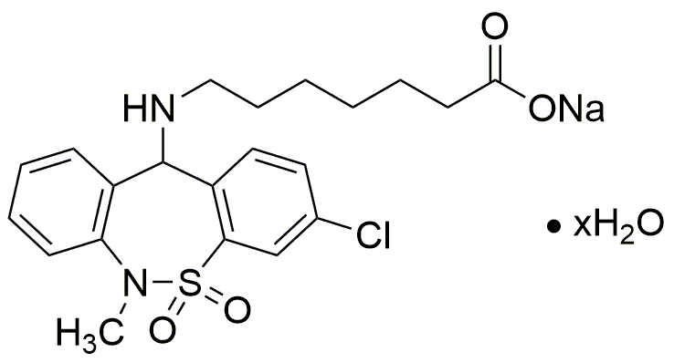 Tianeptine sodium salt hydrate