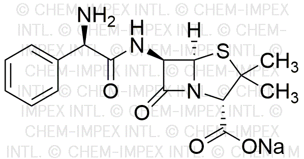 Poudre ou cristaux de sel sodique d'ampicilline