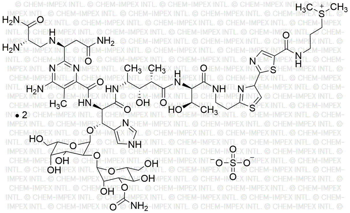 Bleomycin sulfate from&nbsp;Streptomyces verticillus&nbsp;1.5-2.0&nbsp;units/mg solid