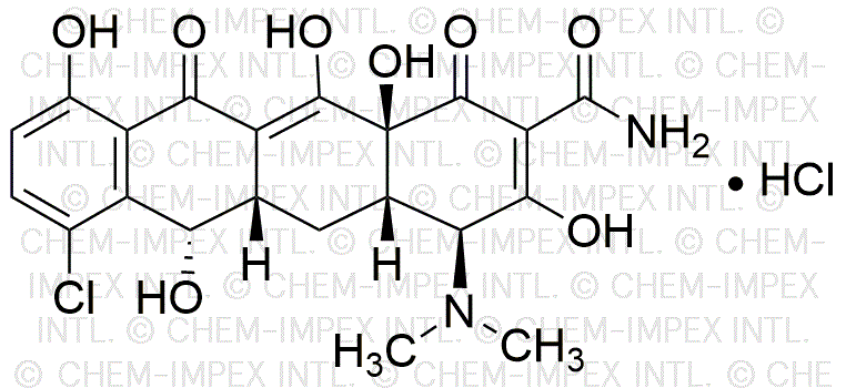 Demeclocycline hydrochloride powder or crystals