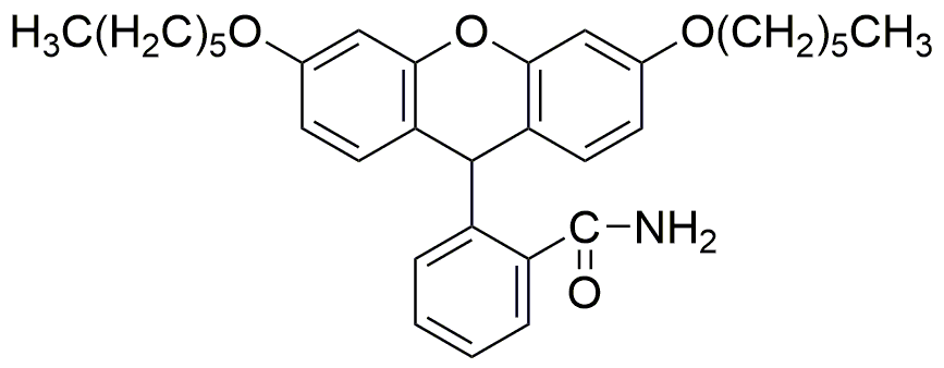 2-(3,6-dihexyloxyxanthène-9-yl)benzamide