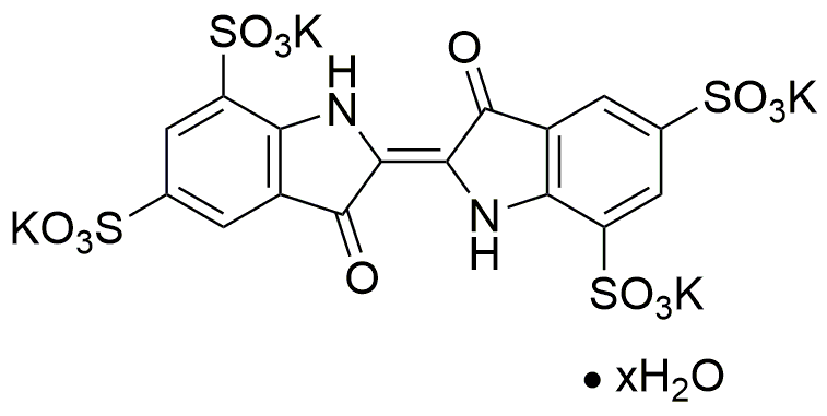 Sal tetrapotásica del ácido indigotetrasulfónico hidratada