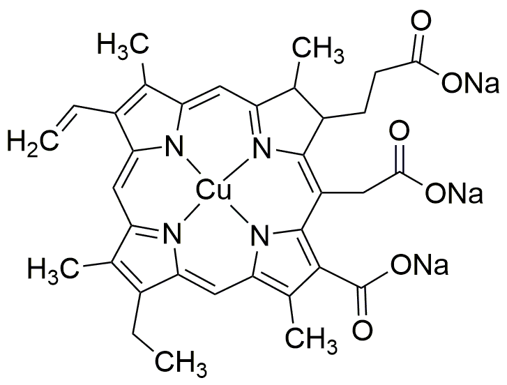 Clorofilina de sodio y cobre