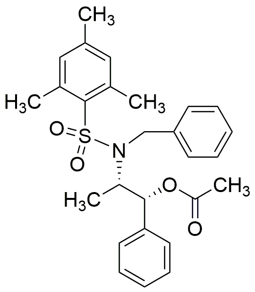 Ester d'acide acétique (1R,2S)-2-[N-benzyl-N-(mésitylènesulfonyl)amino]-1-phénylpropylique [Réactif pour réaction de double aldolisation]