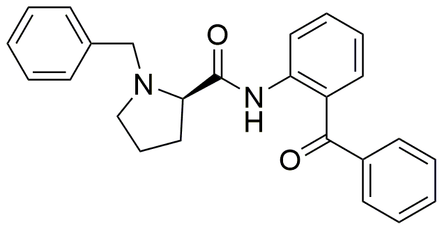 (R)-N-(2-benzoilfenil)-1-bencilpirrolidina-2-carboxamida