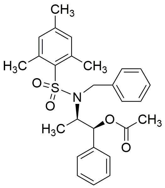 Ester d'acide acétique (1S,2R)-2-[N-benzyl-N-(mésitylènesulfonyl)amino]-1-phénylpropylique [Réactif pour réaction de double aldolisation]