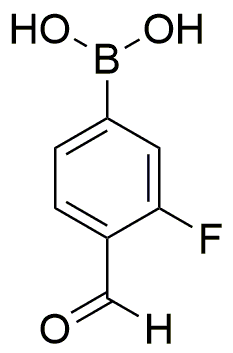 Acide 3-fluoro-4-formylphénylboronique