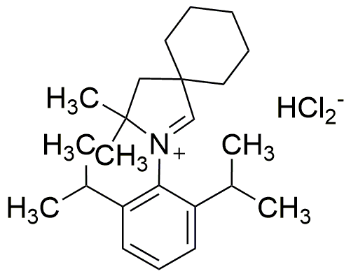 Dicloruro de hidrógeno de 2-(2,6-diisopropilfenil)-3,3-dimetil-2-azaspiro[4.5]dec-1-en-2-io