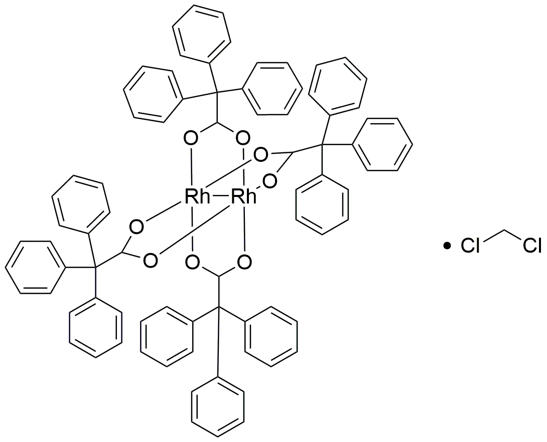 Tetrakis(triphenylacetato)dirhodium(II) dichloromethane adduct