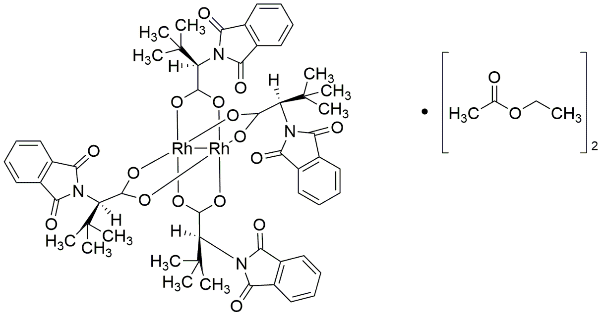 Aducto de tetrakis[N-ftaloil-(R)-tert-leucinato]dirhodio bis(acetato de etilo)