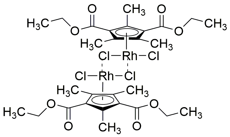 Dimère de dichlorure de [1,3-bis(éthoxycarbonyl)-2,4,5-triméthylcyclopentadiène-1-yl]rhodium(III)