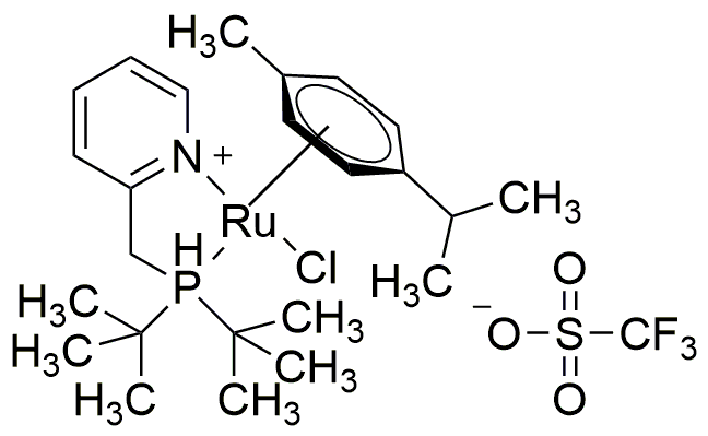 Triflato de cloro(p-cimeno)[2-[(di-terc-butilfosfino)metil]piridina]rutenio(II)