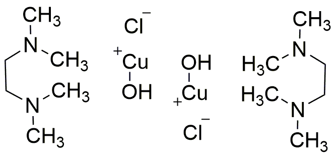 Cloruro de di-m-hidroxo-bis[(N,N,N',N'-tetrametiletilendiamina)cobre(II)]