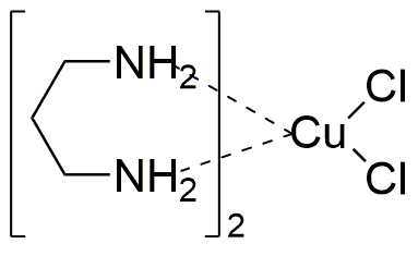 Dicloruro de cobre (II) y bis(1,3-propanodiamina)