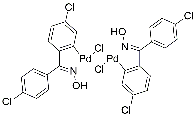 Di-μ-chlorobis[5-chloro-2-[(4-chlorophenyl)(hydroxyimino)methyl]phenyl]palladium(II) Dimer