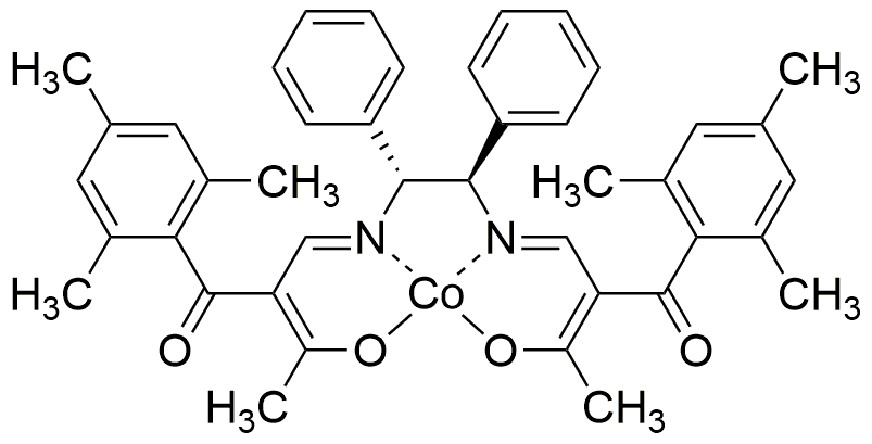 (1R,2R)-N,N'-Bis[3-oxo-2-(2,4,6-trimethylbenzoyl)butylidene]-1,2-diphenylethylenediaminato Cobalt(II)