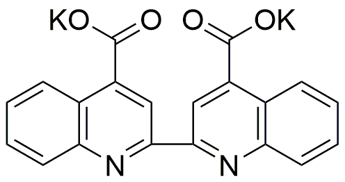 Sal dipotásica del ácido 2,2'-bicinchonínico [para la determinación de Cu]