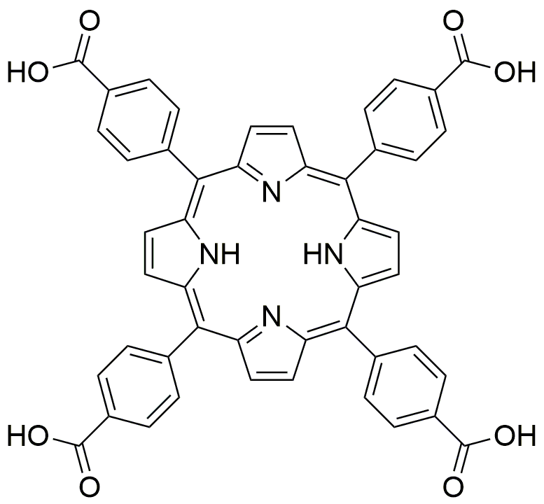 TCPP [=Tetrakis(4-carboxyphenyl)porphyrin] [Ultra-high sensitive spectrophotometric reagent for Cu, Cd]