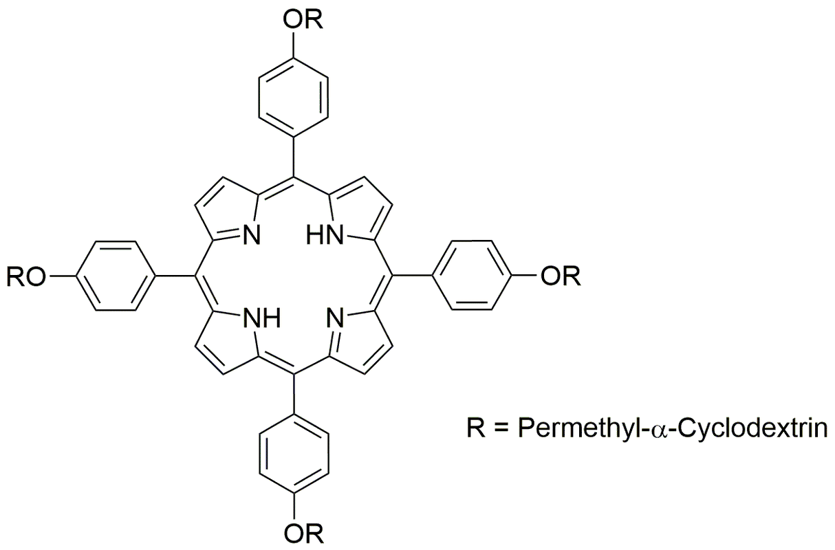 5,10,15,20-Tetrakis[4-(per-O-metil-a-ciclodextrina-6-iloxi)fenil]porfirina