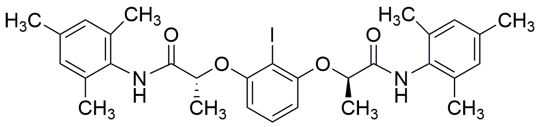 (R,R)-2-Yodo-1,3-bis[1-(mesitilcarbamoil)etoxi]benceno