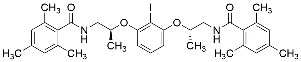 N,N'-[(2S,2'S)-[(2-Yodo-1,3-fenileno)bis(oxi)]bis(propano-2,1-diil)]bis(mesitilamida)