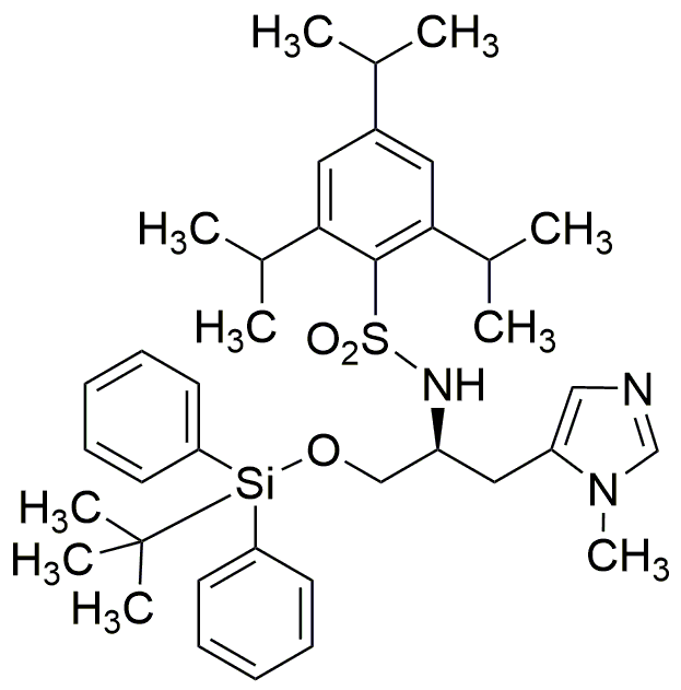 Na-(2,4,6-Triisopropylbenzenesulfonyl)-O-(tert-butyldiphenylsilyl)-p-methyl-L-histidinol