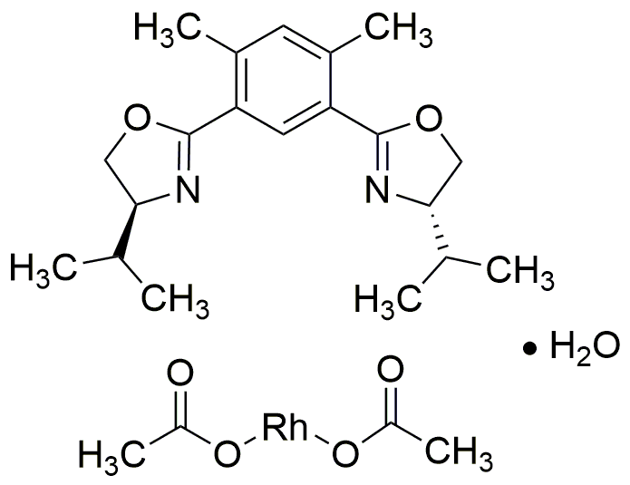 Bis(acetato)aqua[(S,S)-4,6-bis(4-isopropyl-2-oxazolin-2-yl)-m-xylene]rhodium