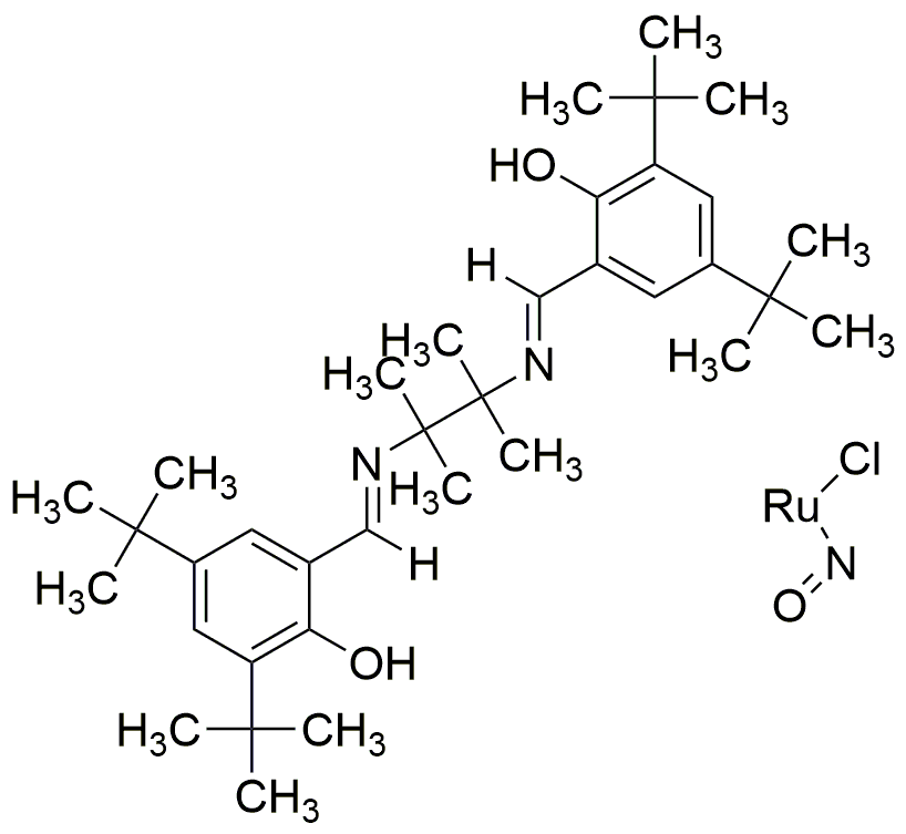 Chloronitrosyl[N,N'-bis(3,5-di-tert-butylsalicylidene)-1,1,2,2-tetramethylethylenediaminato]ruthenium(IV)