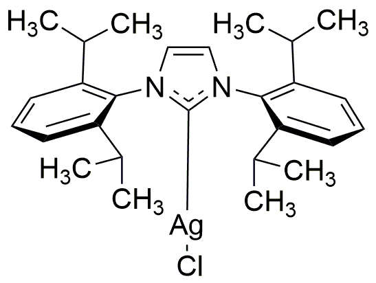 Cloro[1,3-bis(2,6-diisopropilfenil)imidazol-2-ilideno]plata