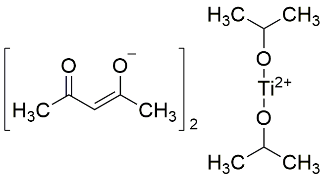 Bis(2,4-pentanedionato)bis(2-propanolato)titanium(IV) (75% in Isopropyl alcohol)