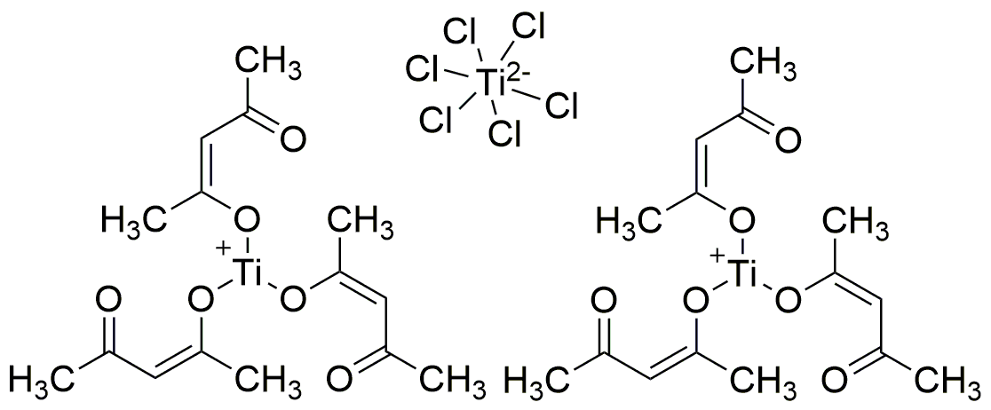 Hexaclorotitanato(IV) de bis[tris(2,4-pentanedionato)titanio(IV)]