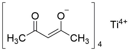 Tétrakis(2,4-pentanedionato)titane(IV) (environ 63 % dans l'alcool isopropylique)