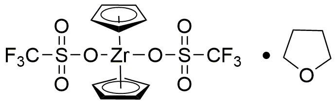 Zirconocene bis(trifluoromethanesulfonate) tetrahydrofuran adduct