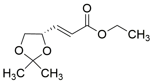 (S)-(+)-3-(2,2-dimetil-1,3-dioxolan-4-il)-2-propenoato de etilo, predominantemente trans