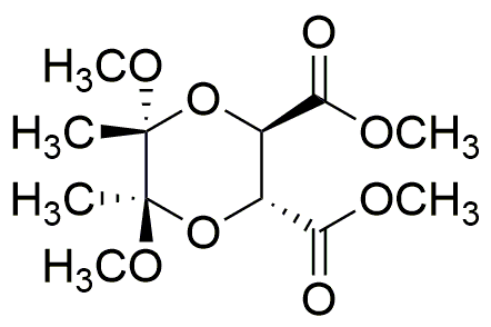 Dimetil (2R,3R,5R,6R-dimetoxi-5,6-dimetil-1,4-dioxano-2,3-dicarboxilato)