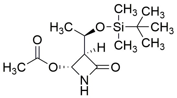 [3R(1'R,4R)]-(+)-4-Acetoxi-3-[1-(terc-butildimetilsililoxi)etil]-2-azetidinona