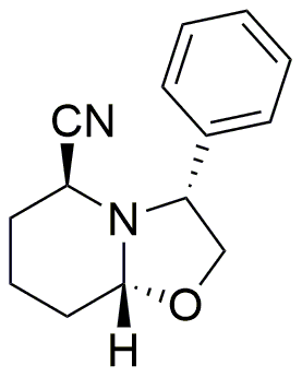 (3R,5S,8aR)-(-)-Hexahidro-3-fenil-5H-oxazolo[3,2-a]piridina-5-carbonitrilo