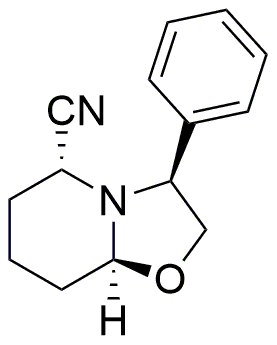 (3S,5R,8aS)-(+)-Hexahydro-3-phényl-5H-oxazolo[3,2-a]pyridine-5-carbonitrile