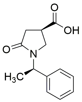 (1'R,3R)-(+)-1-(1'-Phenylethyl)-5-oxo-3-pyrrolidinecarboxylic acid