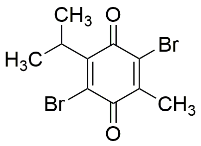 2,5-dibromo-6-isopropyl-3-méthyl-1,4-benzoquinone