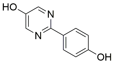 2-(4-hydroxyphényl)-5-pyrimidinol (chaque composant au % en poids nominal indiqué), adapté à la HPLC et à la GC