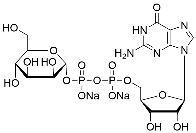 Guanosine-5'-diphospho-D-mannose sodium salt from&nbsp;Saccharomyces cerevisiae