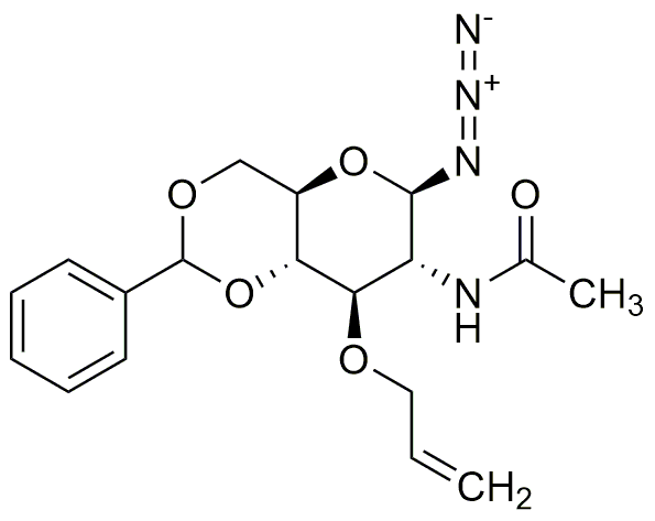 2-Acetamido-3-O-allyl-4,6-O-benzylidene-2-deoxy-β-D-glucopyranosyl azide