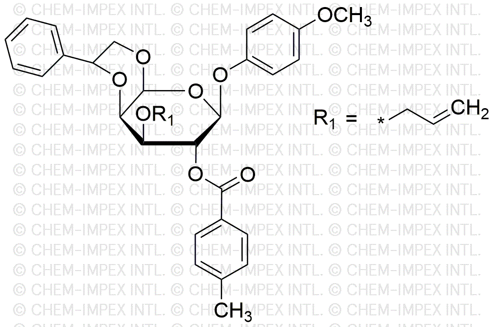 4-méthoxyphényl 3-O-allyl-4,6-O-benzylidène-2-O-(4-méthylbenzoyl)-β-D-galactopyranoside