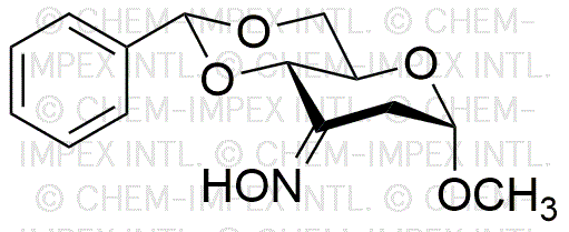 Oxime de méthyle 4,6-O-benzylidène-2-désoxy-α-D-érythro-hexopyranoside-3-ulose